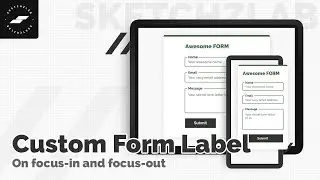Custom form label on focus - Webflow Cloneable - SketchzLab