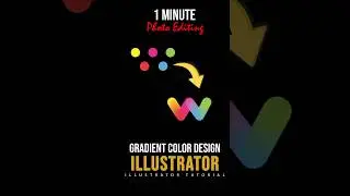 How to make Gradient in Illustrator #illustrator #shorts #illustratortutorial