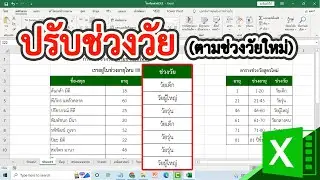 การปรับช่วงวัย (ตามช่วงวัยสูตรใหม่) ง่ายๆ ใน excel #สาระdee