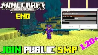 The END Dimension Public SMP 😎😎 in Minecraft PE 1.20+