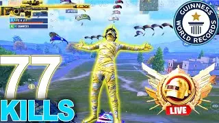 New Record? 77 Kills in Just 20 Minutes! ⚡ CRAZY PUBG Mobile Challenge