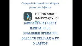 como COMPARTIR INTERNET ILIMITADO DE CUALQUIER OPERADOR  DESDE NUESTRO CELULAR A UN ORDENADOR-PC