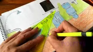 45 Рисуем ванную комнату с нуля! Играем в бумажную куклу.