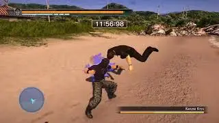 Saejima learns to do Tekken juggle combos in Yakuza 4
