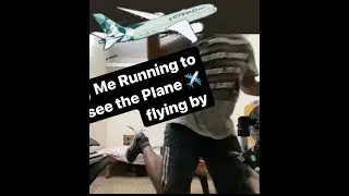 20 Year old me Running to see the plane ✈️…. #funny #youtubeshorts #ytshorts #youtubeshort