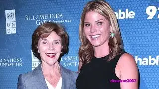 The Bush family (Jenna, Barbara, Laura, and George)