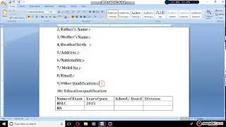 কেনেকৈ বনাৱ  BIO DATA  Assamese