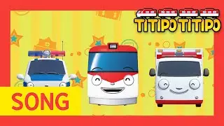 Kids Songs l Wheels On The Brave Cars l Nursery Rhymes l TITIPO TITIPO