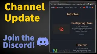 Channel Update - New Blog, Join the Discord!
