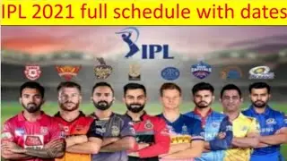 IPL 2021 : Full match schedule, date, match number, teams / TOP FACTS