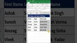 How to join 2 cells in excel | How to merge two column in excel without losing data | 