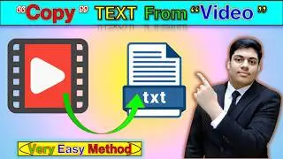 How to Copy Text From Video.| How to COPY Text From YouTube Video.