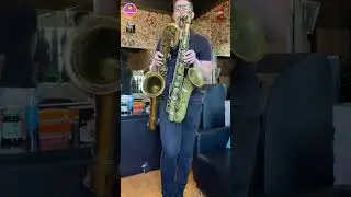 🎷 Playing 2 Saxes at Once! Double the Sound, Double the Fun 🎶#saxplayer #saxophonists