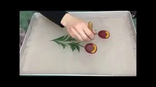 Ebru Art by Sevim Surucu - Tulip- Lale Ebrusu