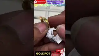 Lightweight Gold Ring Designs For Gift Purpose/ For Baby #gold #goldpot