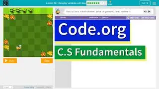Code.org Changing Variables with Bee Part 7 |Answer Explained| Course F Lesson 9 | Express Lesson 20