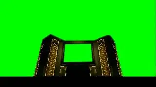 Lighting house green screen