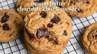 Vegan Peanut Butter Chocolate Chunk Cookies | Recipe