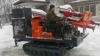 Буровая установка замена шасси на гусеничное шасси Корвет.