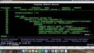 Coding in RPG (IBM i/AS400). Using XML files with RPG and SQL (part II)