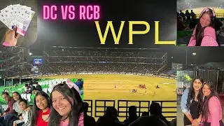 Arun Jaitley stadium|cricket match live|dc vs rcb|wpl|going stadium for the first time|cricket match