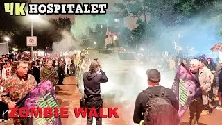 Zombie Walk in L’Hospitalet - Halloween in Barcelona 4K