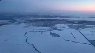Вид на Тольятти с борта самолета