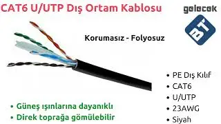 Dış Ortam Ethernet Ağ Kabloları - CAT6 / CAT6A / CAT7