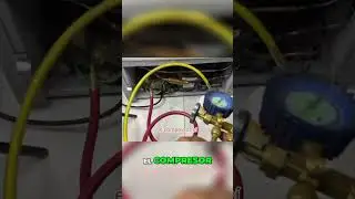 Cómo cargar refrigerante en una nevera  paso a paso #reparar #tutorial #tips
