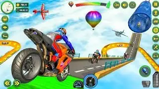 Superhero Bike Stunt Master Racer 3D - Ultimate Motocross Bike Race Simulator Gameplay"