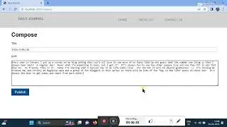 BLOG WEBSITE  || USING NODEJS AND MONGODB || ANGELA YU  || WEB DEVELOPMENT
