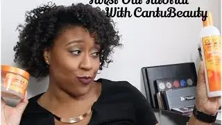 Natural Hair | Flat Twist Out Tutorial ft. Cantu Beauty