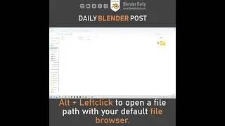 Open any File Path in the File Browser in Blender
