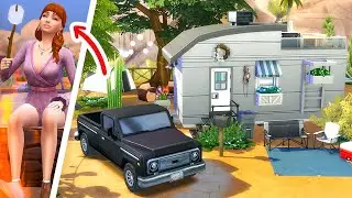 ⛺ Camper Trailer Home | The Sims 4 | Stop Motion | No CC