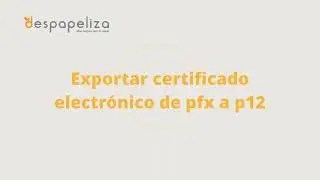 Exportar certificado electrónico de formato  pfx a p12