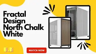 Fractal Design North Chalk White - Wood Oak Front - Mesh Side Panels - Two 140mm Aspect PWM Fans