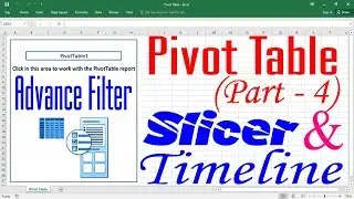 Excel magic trick 63 bangla - Pivot Table (Part 4) - Advance Filter Option