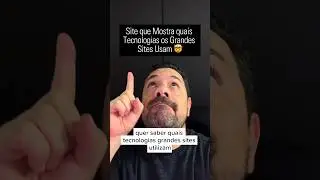 Site para você descobrir as tecnologias de outros sites