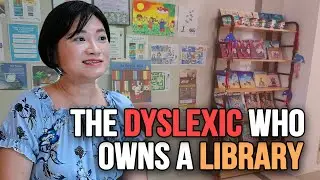 The dyslexic who owns a library
