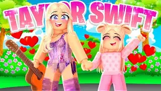TAYLOR SWIFT ADOPTED ME IN ROBLOX BROOKHAVEN!