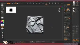 70 Rock Alphas in Zbrush #1