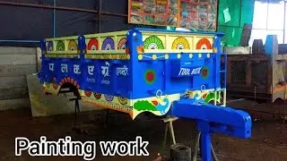 TRACTOR TROLLYE PAINTING  WORK PALAK AGRO INDUSTRIES 9425 458 731