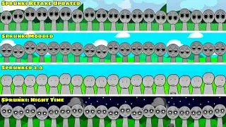 Mix all together characters in Sprunki| From Sprunki(Retake Updated vs Modded vs Sprunked 2.0 vs...)