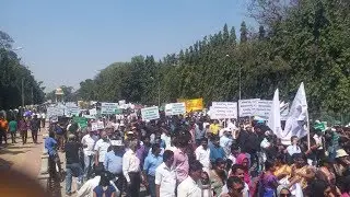Cauvery basin under threat? Thousands rally against Railway development project in Kodagu