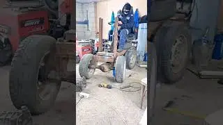 самодельный мини погрузчик