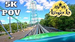 Kingda Ka Front Row POV [5K] | Six Flags Great Adventure 2022