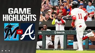 Marlins vs. Braves Game Highlights (8/1/24) | MLB Highlights