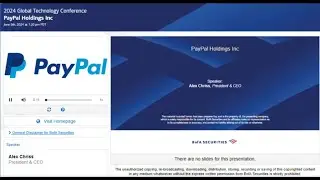 PayPal 2024-06 CEO at BofA conf
