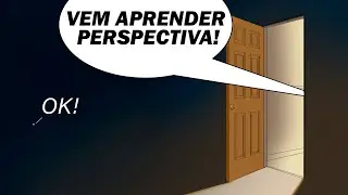 Aprenda PERSPECTIVA Desenhando uma PORTA