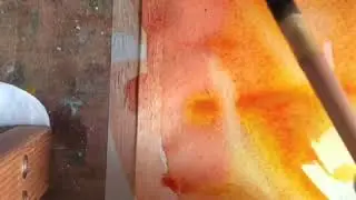 Как рисовать огонь акварелью